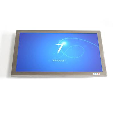 China 24“ LCD van het het Roestvrije staalgeval van de Touch screenmonitor de Handhelderheid 1000 Neten via Front Buttons Te koop