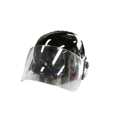 China Protective Custom Black Police Protective Riot Helmet Anti Duty Gears ABS Helmet for sale