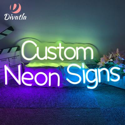 China Custom ODM Studio Event Birthday LED Neon Sign Light Easy Installation Logo Text Acrylic Board Shop OEM Rich Color /Dimmable for sale