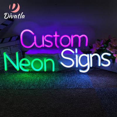 China Custom Rich Color /Dimmable Design Easy Installation Flexible Strip Lamp Lighting Tattoo Name Game Logo Studio LED Neon Sign for sale