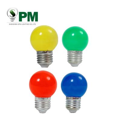 China KTV Holiday Decorations Holiday Lighting 1 W Color Plastic Led Bulb for sale