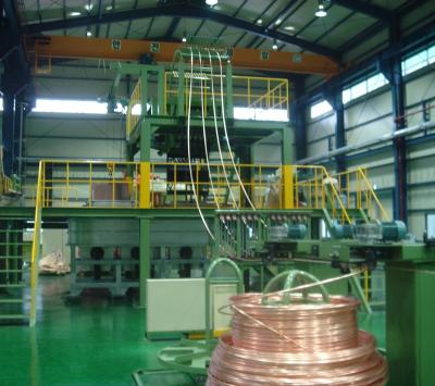 China Copper Cooper 8-25mm Rod Air Return Continuous Casting Machinery for sale