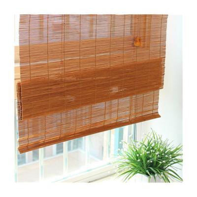 China Factory Minimalist Supplier Customized Zigbee Wood Bamboo Blind Roller Shade Curtain For Home And Office for sale