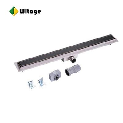 China ISO 14001 Factory Modern Stainless Steel Bathroom Accessories Linear Shower Drain With End Outlet for sale