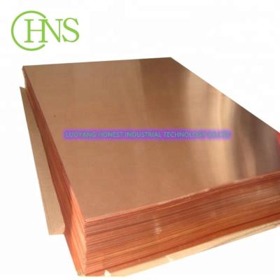 China Industrial 99.9% Purity High Quality Copper Sheet Factory for sale