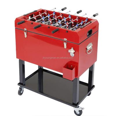 China Cooler 65L Foosball Game Table Metal Cooler Cart for sale