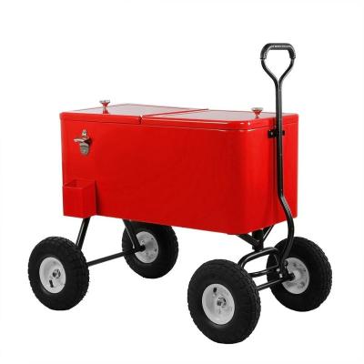 China Wholesale Cart Viable BBQ Cooler Beach Cooler Box For Golf Cart Ice Beverage Cooler Cart for sale