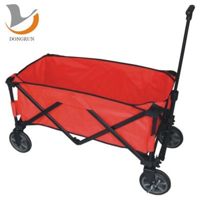 China Collapsible Folding Trolley With Rubber Or Plastic Wheels Folding Hand Trolley PE Oxford for sale