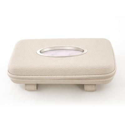 China Anjuny CLASSIC PU Leather Car Tissue Box Facial Tissue Holder Paper Towel Box for sale