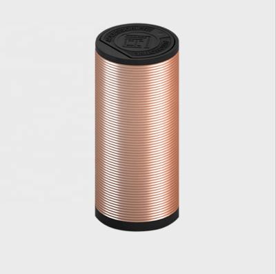 China Anjuny Round Pattern Cover Aluminum Alloy Sustainable Trash Can For Home Car Office for sale