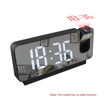 China Hot Selling Minimalist Digital Alarm Clock Mirror Led Display Led Mirror Multifunctional Digital Clock Alarm for sale