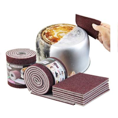 China Strong Kitchen Sponge Rust Remover Sponges Gum Silicon Carbide Sponge Rust Remover Kitchen Cleaning Tool for sale