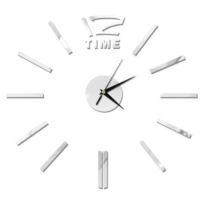 China New LUMINOVA Fancy Wall Clocks For Home Decor Wall Clock For Living Room Silver Luxury Wall Clock for sale