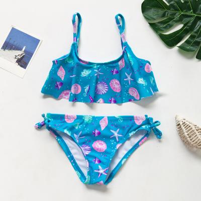 China High Quality Girls Breathable Swimsuit Girls Swimwear Two Piece Children Swimming Suit Set for sale