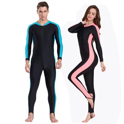 China One Piece UV Wetsuit Anti Rash Guard UPF 50 Long Sleeve Swimwear Surf Diving Suits Antibacterial for sale