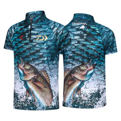 China 2021 Antibacterial New Clothing Camouflage Fishing Clothes Sunscreen Breathable Anti Mosquito Quick Dry Fishing Shirt for sale