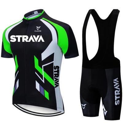 China 2021 Breathable Custom Team Cycling Jerseys Bike Wear Bib Gel Sets Clothing Maillot Sport Wear for sale