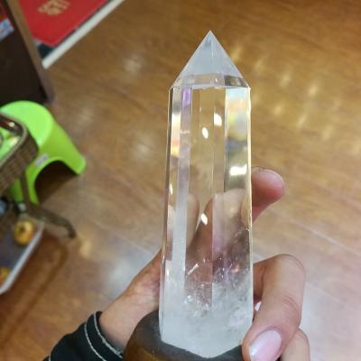 China China Natural Thin Rock Crystal Points Long , Good Quality Clear Crystal Point for sale