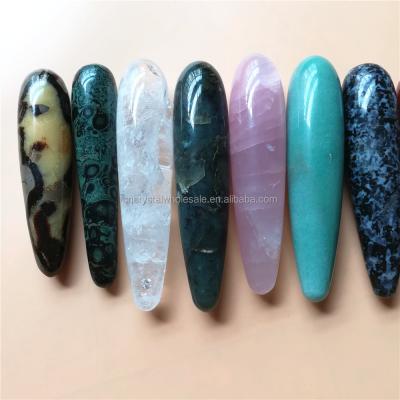 China China wholesale yoni healing crystal quartz gremstone massage crystal magic wands for sale