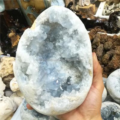 China High Quality Natural Dark Blue Quartz Celestite Crystal Healing Crystal Cluster From China for sale