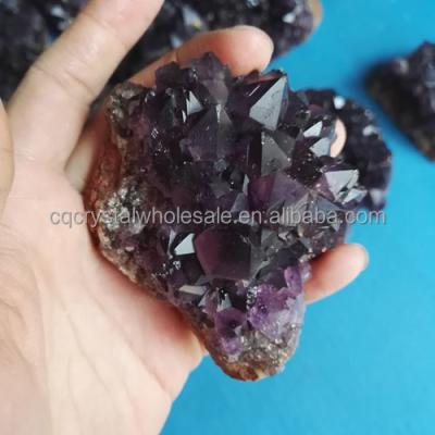 China China Small Size Deep Purple Color Amethyst Crystal Clusters for sale