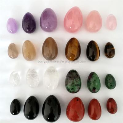 China Wholesale Natural China Rock Crystal Yoni Eggs For Healing for sale