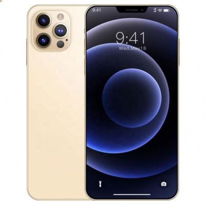 China Dual SIM Card i12 promax unlock 6.7 inch expansion cell phone 8+256GB face ID Android Smartphone 5g network document 10 core TF card for sale