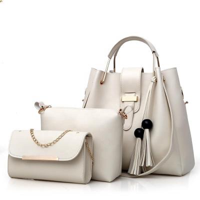 China The Other Widely Used Bag A Special Design Main Femme 3 Piece PU Designer Luxury Handbag Tassel Set for sale