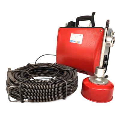 China Electric Type Critical Cleaning Snake Drain Power Cleaner/2021 High Tech GQ150 Residue Commercial Commercial Pipe Sewer Snake Drain Auger for sale