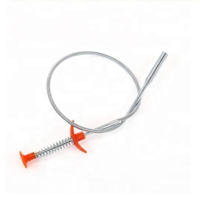 China Stocked Bendable Pipe Clean Hook Filter Hair Hook Kitchen Spring Kitchen Sewer Tool Sink Dredging Tools for sale