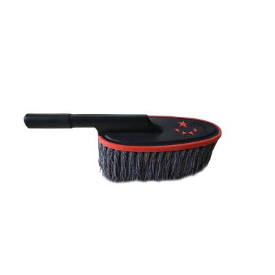 China Car Tire Car Glass Body Cleaning Telescopic Long Handle Microfiber Hair Car Wash Cloth Soft Clean Brush for sale