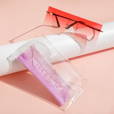 China 2022 new pvc clear pvc glasses case fashionable pocket sunglass eyewear funny soft case for sale