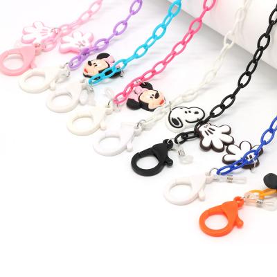 China Fashionable Cartoon Cute Durable Cute Mouse ABS Charm Kids Girls Boys Facemask Lanyard Masking Strap Glasses Cords Sunglasses Holder Rubber Chain for sale