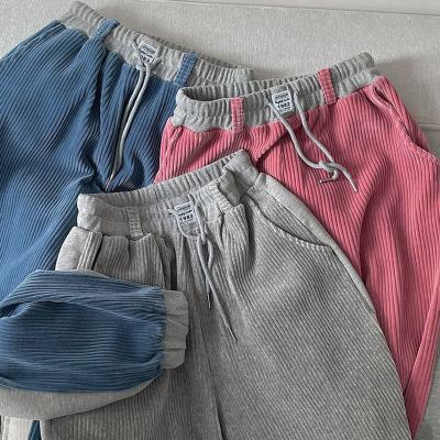 China New fashion anti-pilling patchwork sweatpants women harem trotter female sports tracksuit for sale