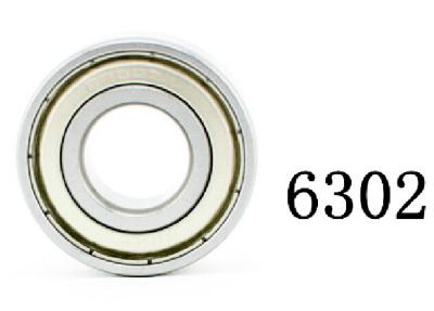 China 6300 Series Single Row Deep Groove Ball Bearing / 6302 ZZ  Bearing With ISO9001 for sale