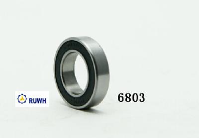 China Single Row 6800 2RS Bearing , Single Row 6803 2rs Bearing P2 Precision for sale