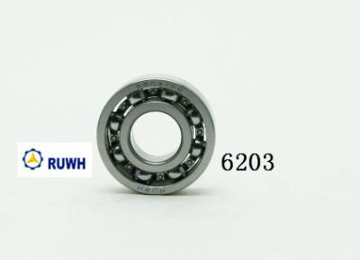 China Miniature Co / C2 / C3 / C4 6200 Bearings , Open Deep Groove 6203-2RS Bearing for sale