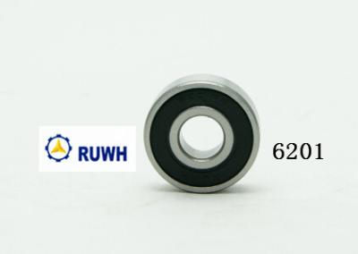 China High Temperature Car Ball Bearings / Single Row Gcr15 Steel 6201 2RS Bearing for sale