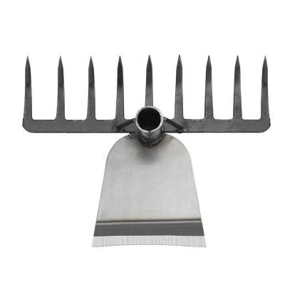 China Thickened new multi-purpose agricultural tool High manganese steel horticultural dual-purpose tooth hoe Fork-shaped for sale