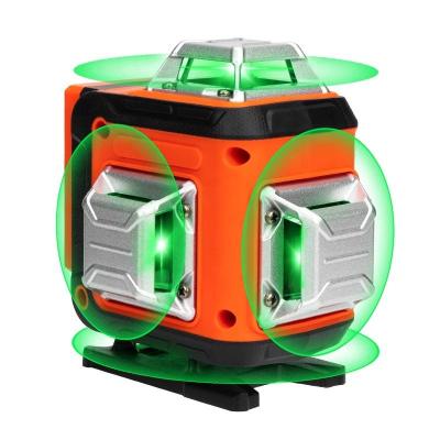 China Wall laser level 16 lines 3d 360 green beam Nivel Laser Level vertical cross line laser level 230*220*150mm for sale