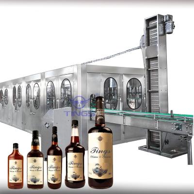 China Automatic Glass Bottle liquid beverage bottling plant factory 50-50-12 50heads 24000BPH Te koop