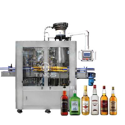 China Automatic Wines and spirits washing filling capping machine bottling plant for sale