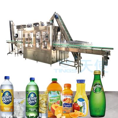 Κίνα Automatic Liquid Filling machineries line/Auto RCGF 8-8-3 juice bottling machine and automatic bottling machine προς πώληση