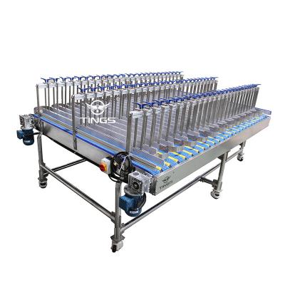 Κίνα New designed factory full production line used rotary bottle conveyor belts rubber and pvc material προς πώληση