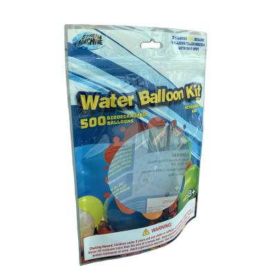 China Best Selling Eco - Friendly Moisture Proof Stand Up Packaging Pouches Balloon Bags With Window for sale