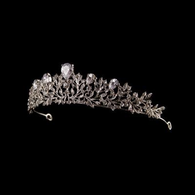 China Fashionable ROMANTIC Bridal Crystal Bridal Hair Accessories Pearl Decoration Wedding Jewelry Tiaras for sale