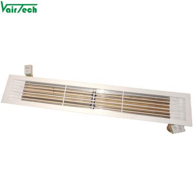 China Modern Air Conditioning Air Vent Aluminum Linear Diffuser With Electric Opposed Blade Damper for sale