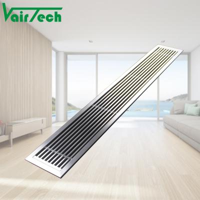 China Modern HAVC Air Grill Bar Metal Aluminum Linear Floor Damper Linear Air Diffuser Height for sale