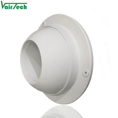 China Modern HVAC System Aluminum Spray Diffuser Round Ball Nozzle Jet Air Nozzle Diffuser for sale