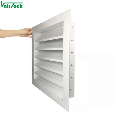 China Modern Customized Aluminum Waterproof Air Conditioner Ventilation Exhaust Fresh Air Canopy for sale